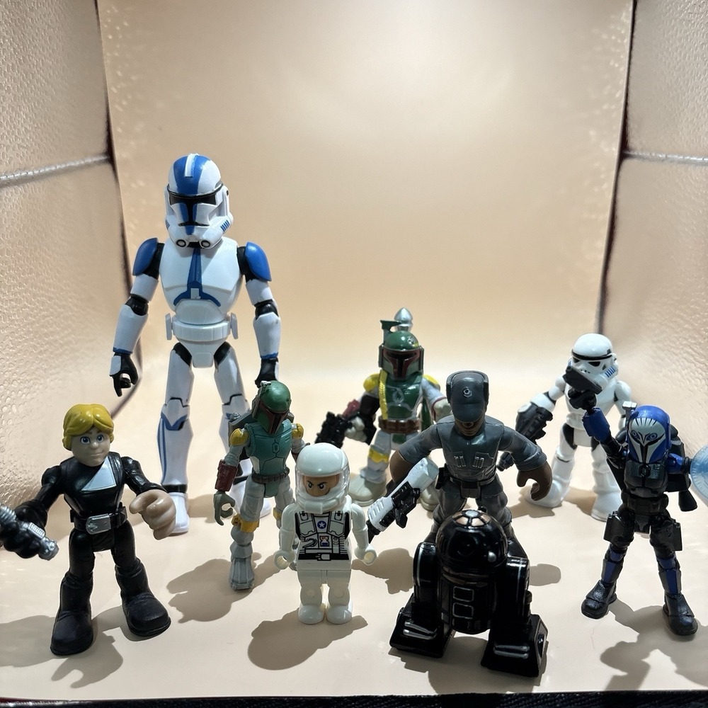 Star Wars Figures Random‎ Lot LEGO Hasbro Imaginex 9pc